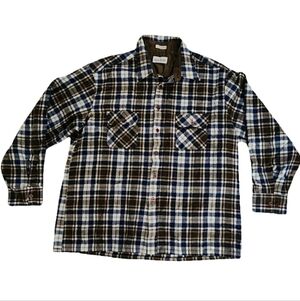 Vintage 70s/ 80s Backpacker‎ Flannel Plaid Shirt Men's Large Fit